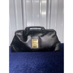 Vintage Leather And Brass Doctor’s Bag PCI Made In USA -no Key